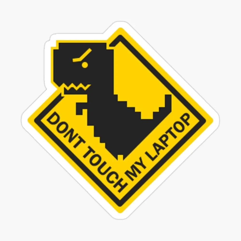 Laptop Caution Sticker