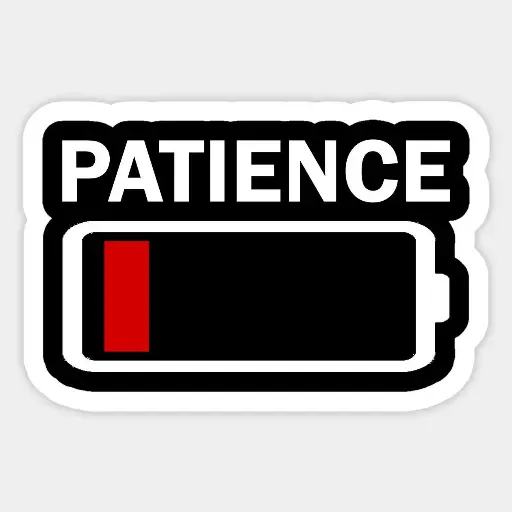 Patience Sticker