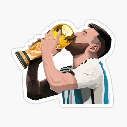 Messi with WorldCup